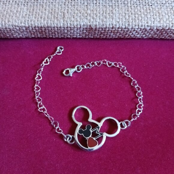 Nice MickeyMouse Bracelet Silver.925 - Picture 2 of 2